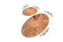Mijölnir Juego de alfombrillas de baño Wood Djt Multicolor, 2 piezas